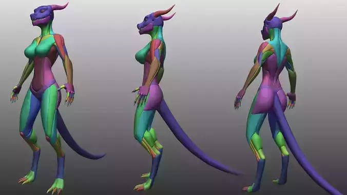 Dragonborn Female Blockout