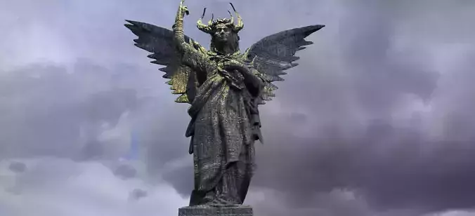 Angels and Demons statue 2 3D model