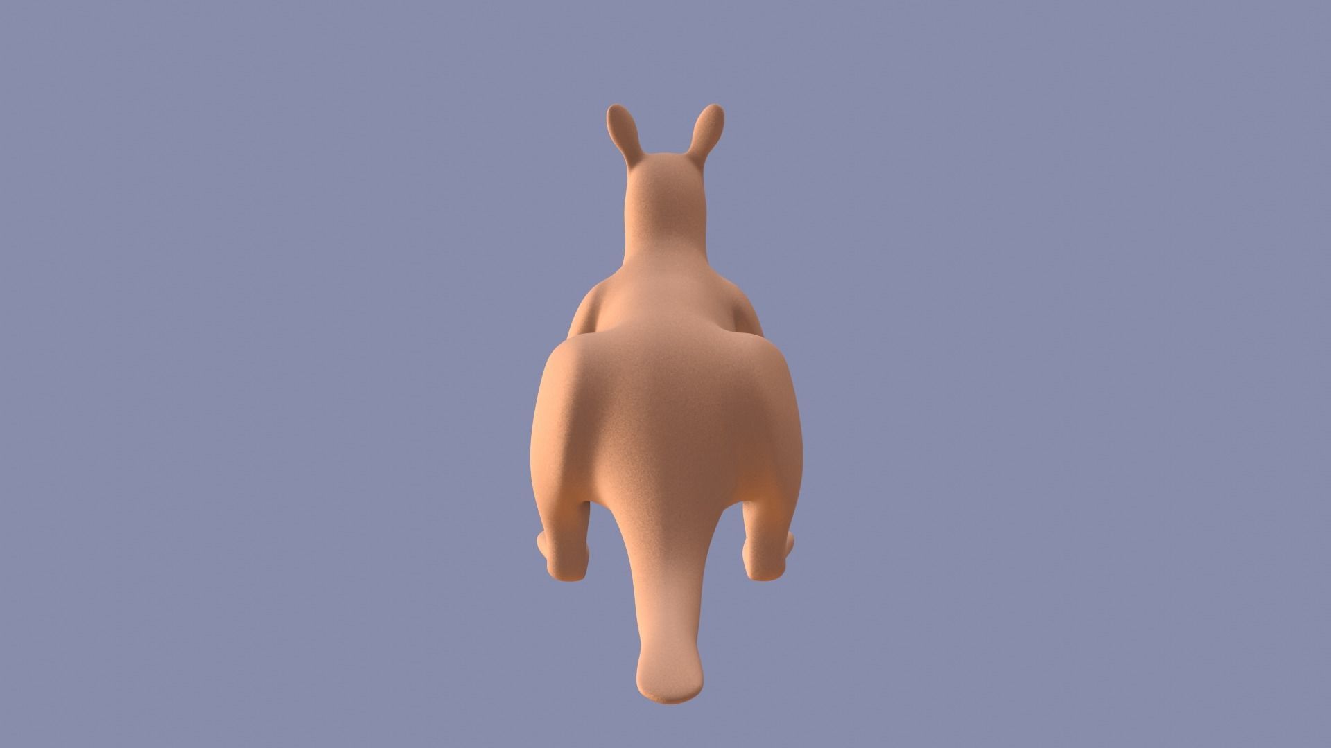 Kangaroo Toy Brown Stuffed 3D model_18