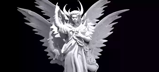 Angels and demons as above Florence statue 1