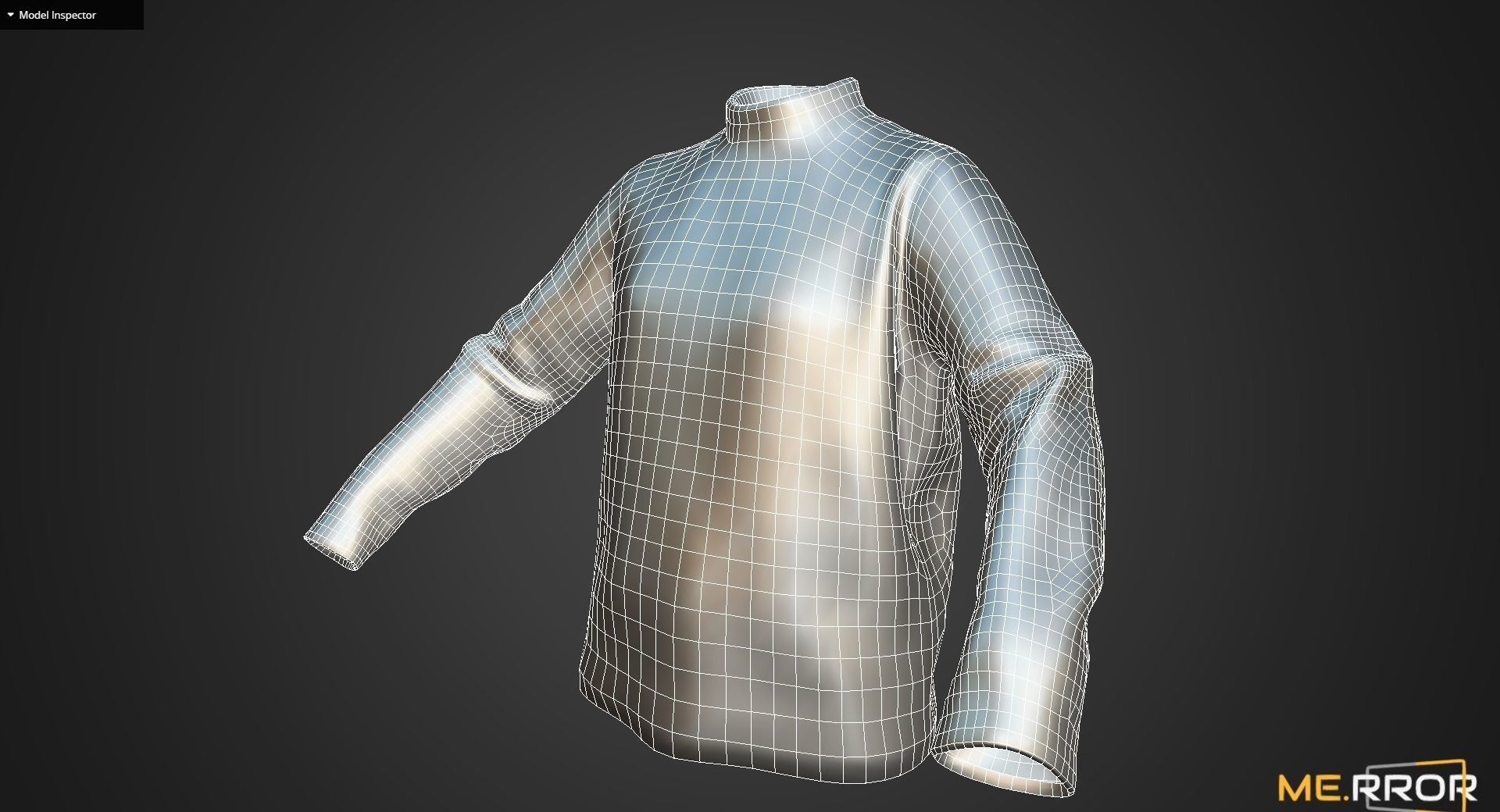 Game Ready Gray Knit Sweater Low-poly 3D model_11
