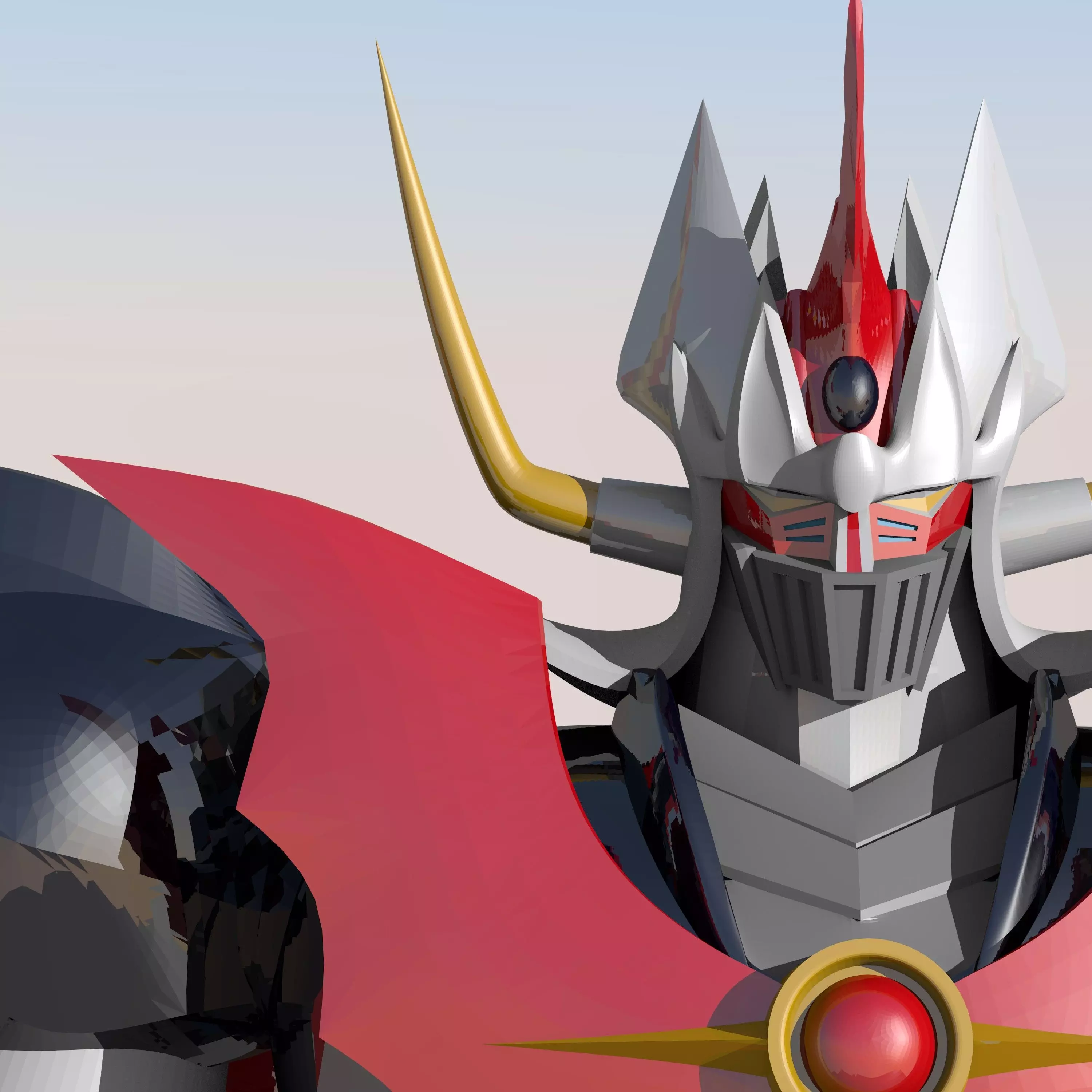 mazinger z - mazinkaiser head Free 3D print model