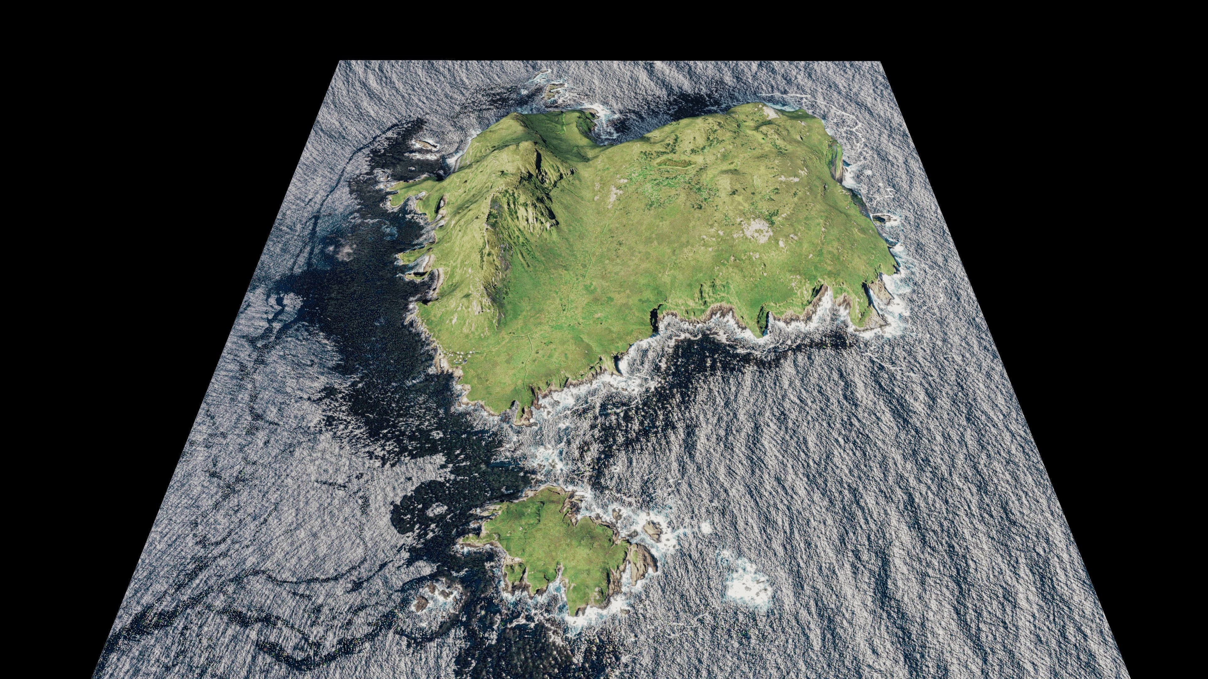 Nightingale Island 3d Model Terrain 3D model_7