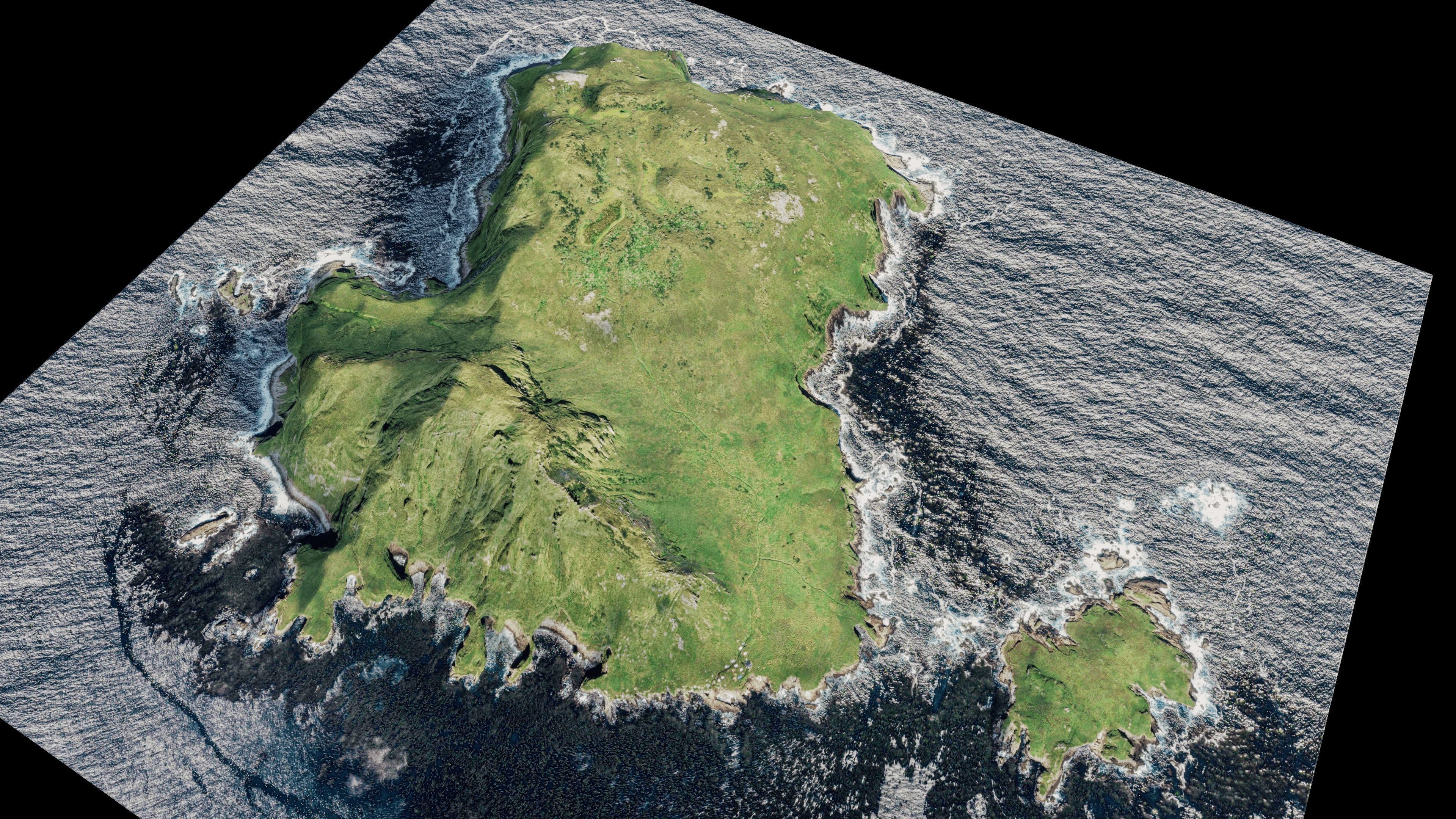 Nightingale Island 3d Model Terrain 3D model_4