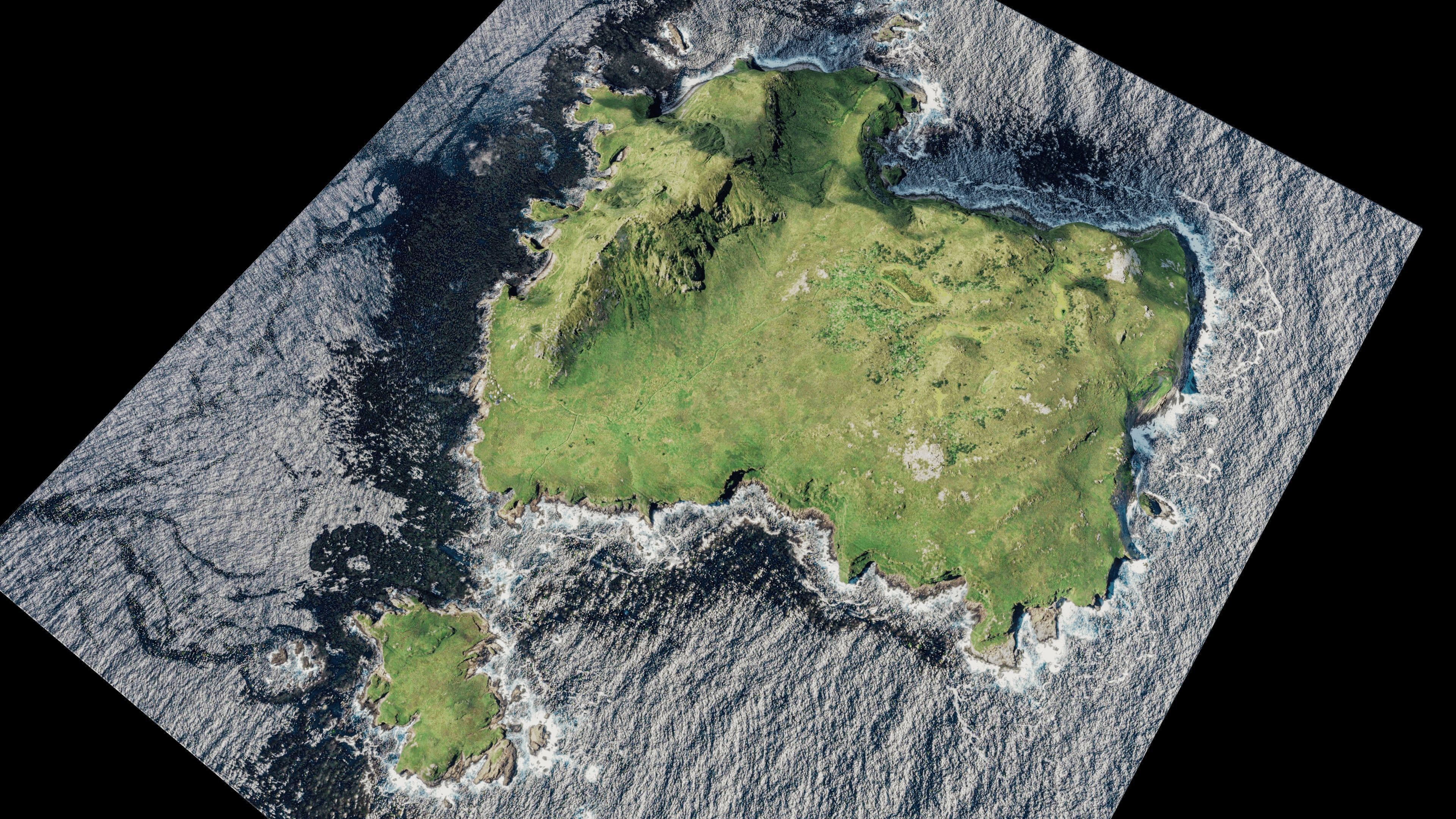 Nightingale Island 3d Model Terrain 3D model_9