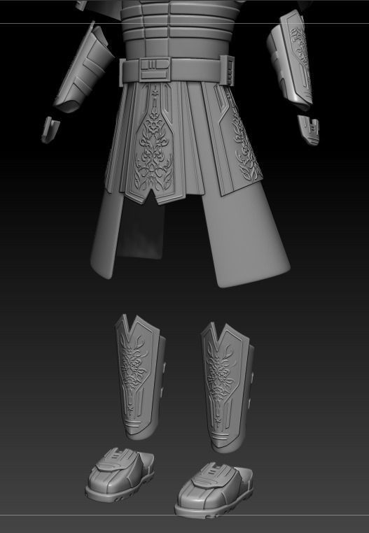 Darth Bane Full Size Props Armor 3d STL files 3D print model_1