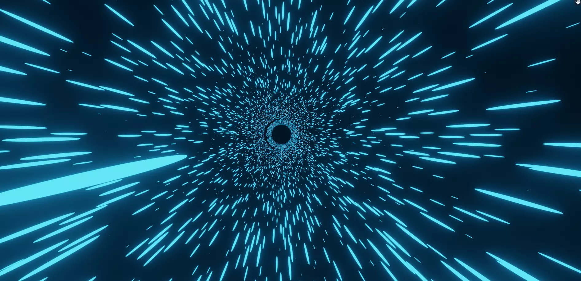 Warped speed animation 3D model_0