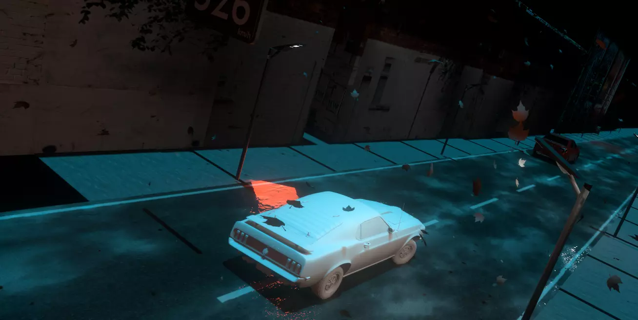 Unfinished City Race animation 3D model_0