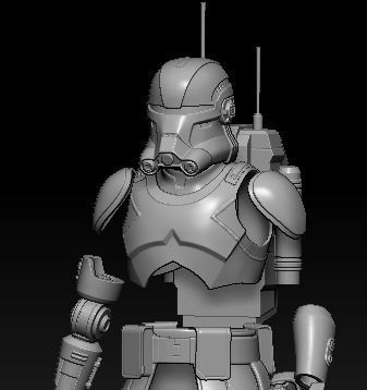 Bad Batch S2 - Echo One12 Scale Custom 3D STL Files 3D print model_1