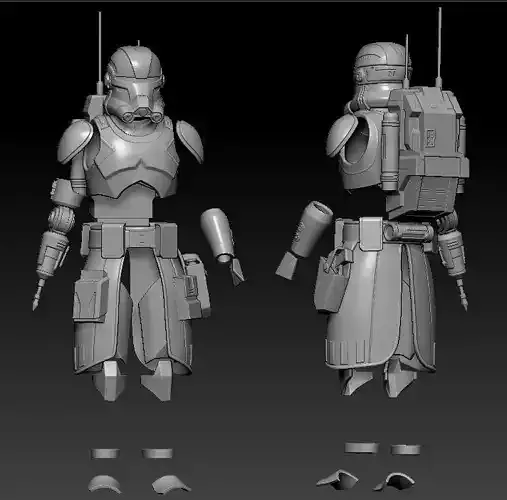 Bad Batch S2 - Echo One12 Scale Custom 3D STL Files