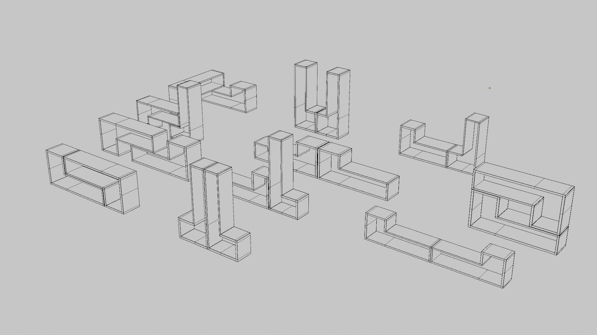 Different shelves 3d models 3D model_12