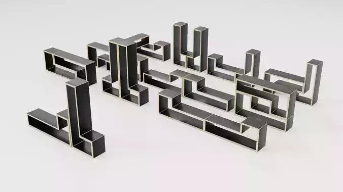 Different shelves 3d models 3D model