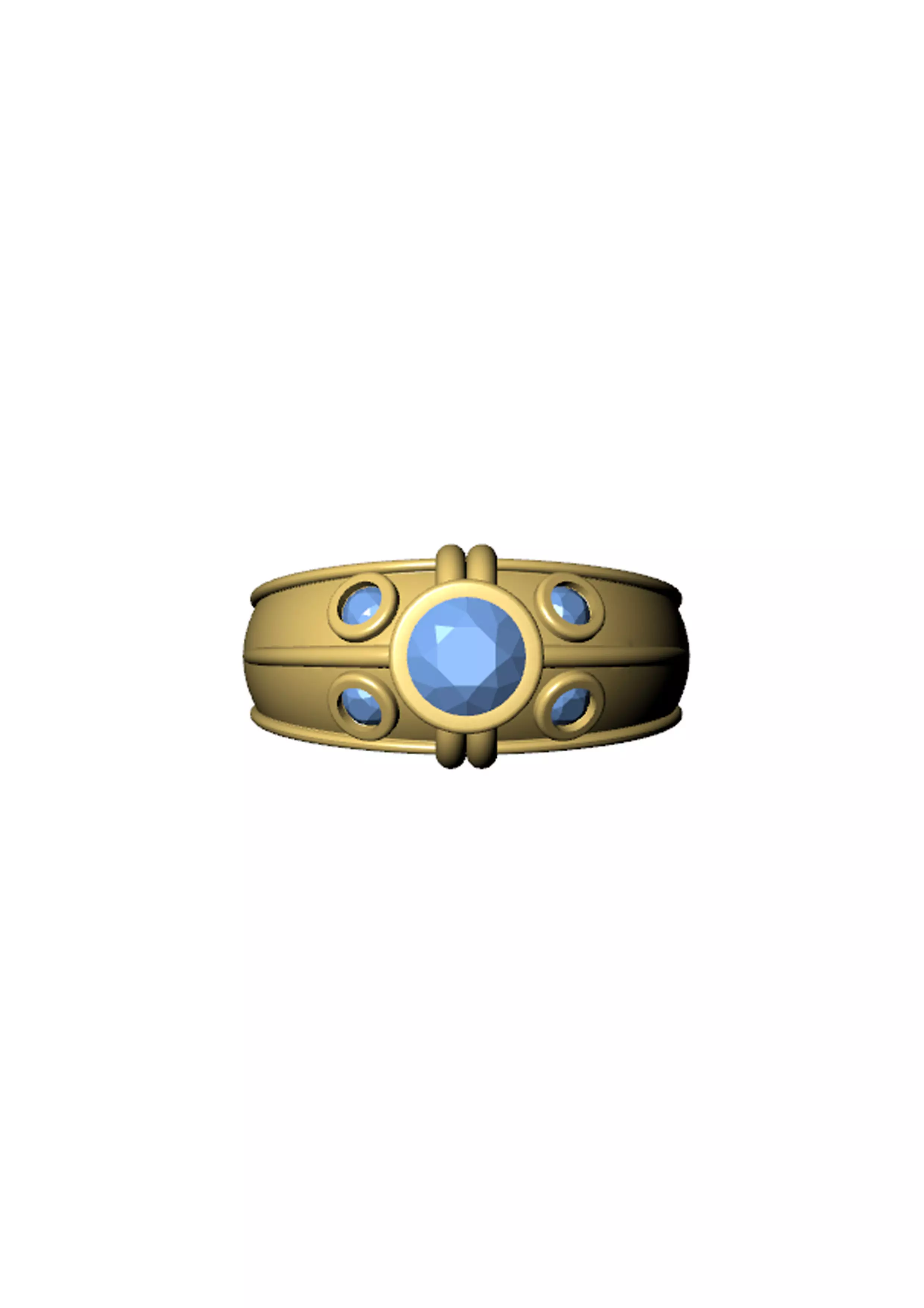 Diamond Ring 3D print model_0