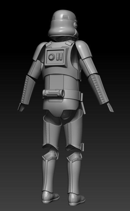 Stormtrooper One6 Scale Rogue One Style armor 3D Files 3D print model_1