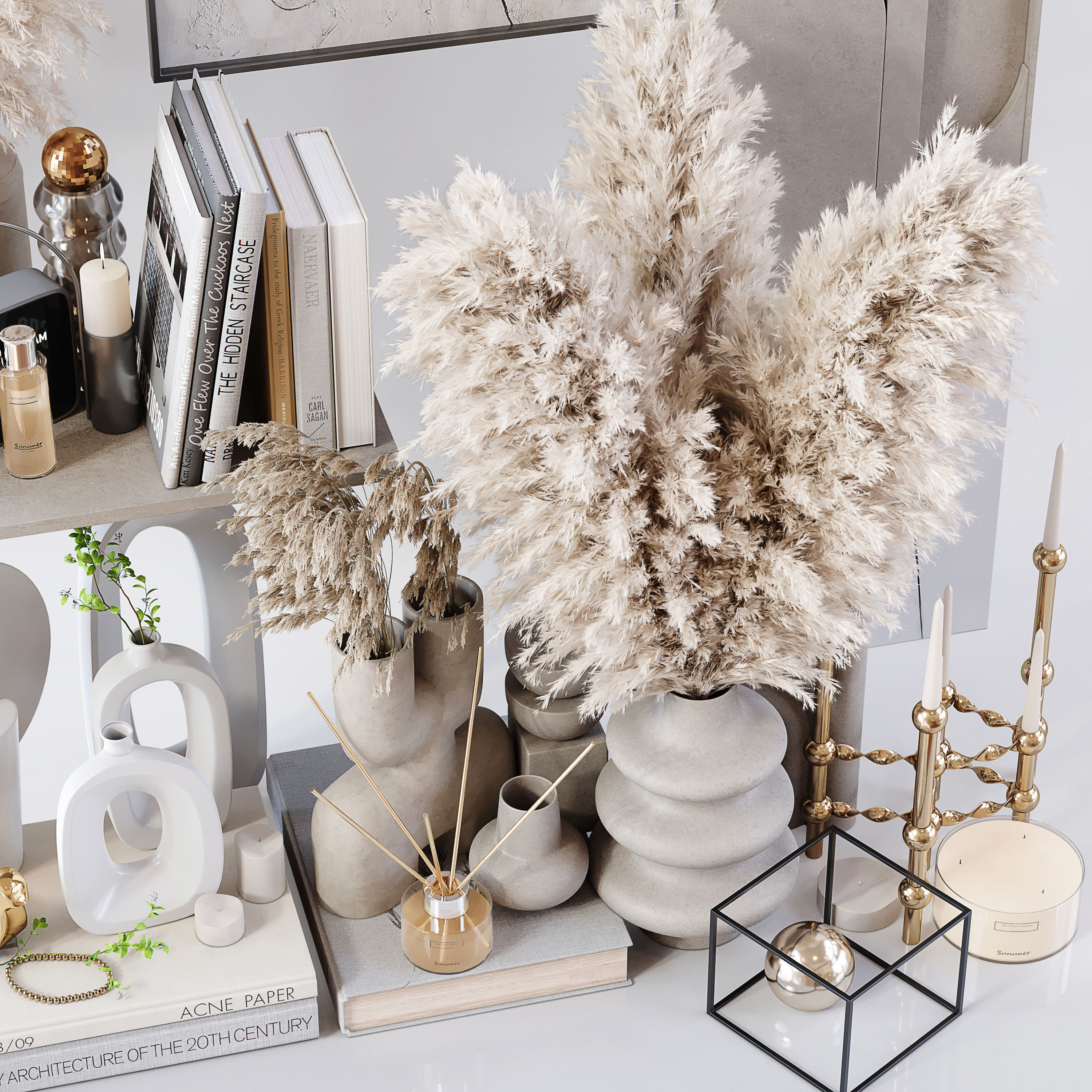 Decorative Set 176 Low-poly 3D model_4