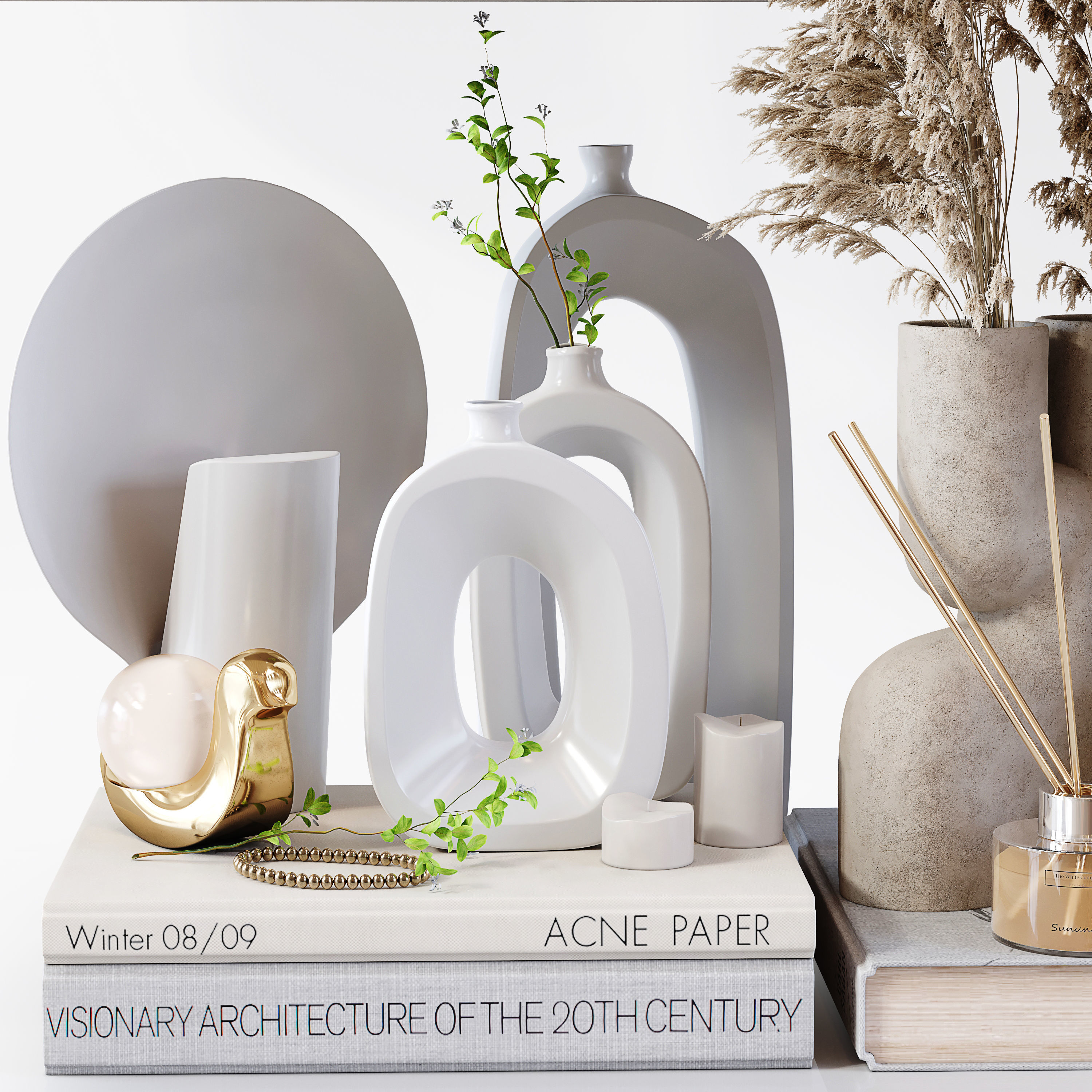 Decorative Set 176 Low-poly 3D model_7