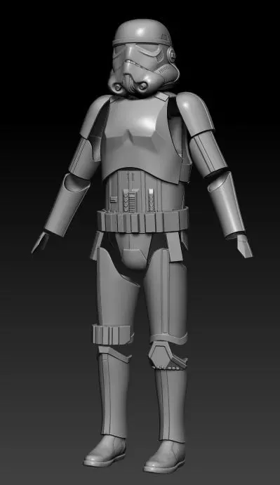 Stormtrooper One12 Scale Rogue One Style armor 3D Files 3D print model_0