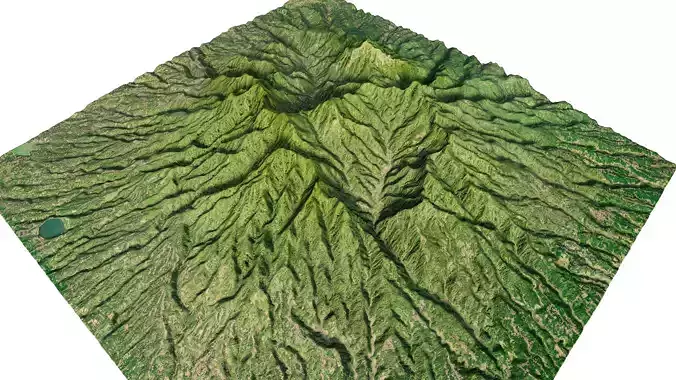 Mount muria 3d model terrain 3D model