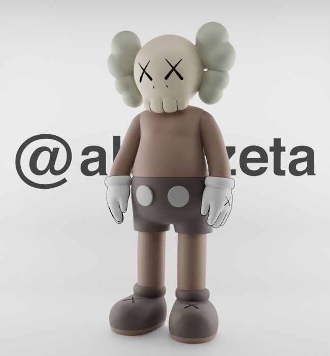 Kaws Jibbitz Charm Companion for Print 3D print model_3