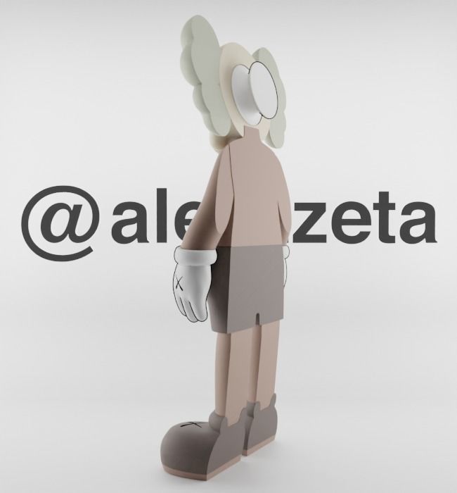 Kaws Jibbitz Charm Companion for Print 3D print model_13