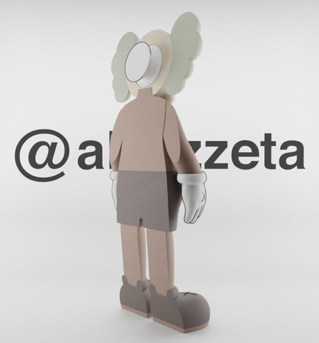 Kaws Jibbitz Charm Companion for Print 3D print model_24