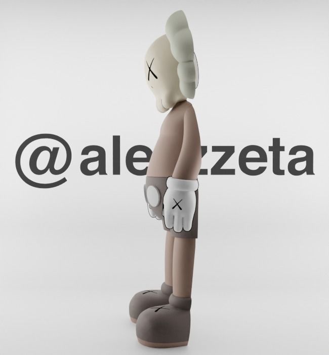 Kaws Jibbitz Charm Companion for Print 3D print model_9