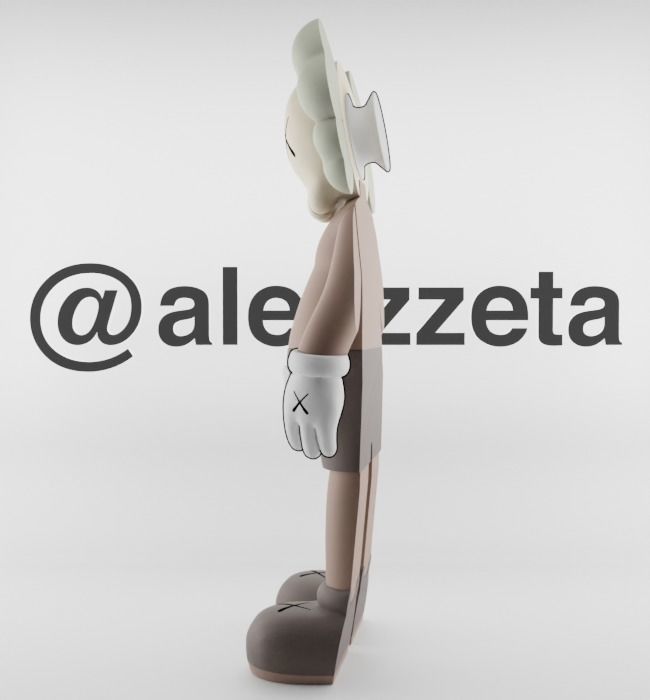 Kaws Jibbitz Charm Companion for Print 3D print model_11