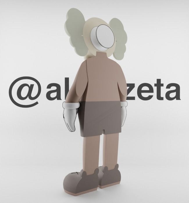 Kaws Jibbitz Charm Companion for Print 3D print model_15