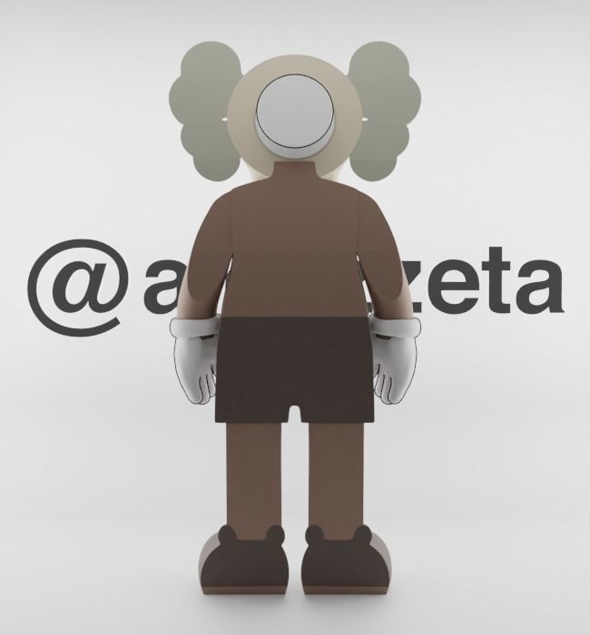 Kaws Jibbitz Charm Companion for Print 3D print model_19