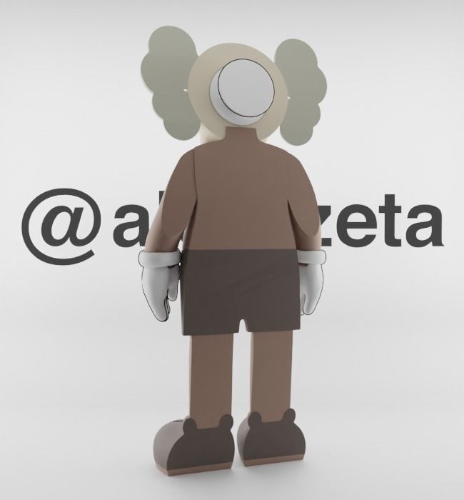 Kaws Jibbitz Charm Companion for Print 3D print model_17