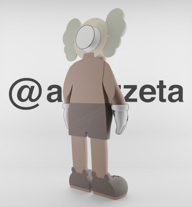 Kaws Jibbitz Charm Companion for Print 3D print model_23