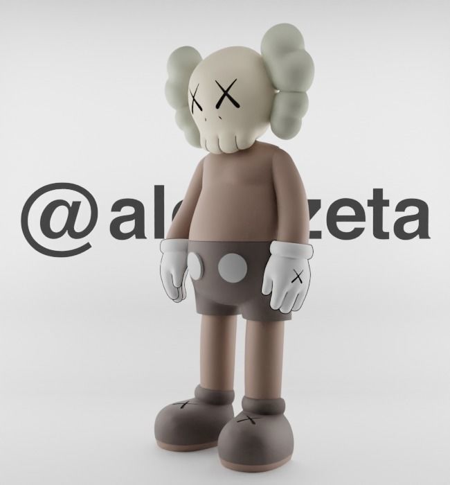 Kaws Jibbitz Charm Companion for Print 3D print model_5