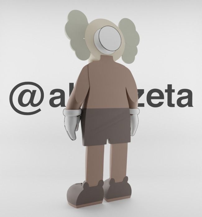 Kaws Jibbitz Charm Companion for Print 3D print model_16