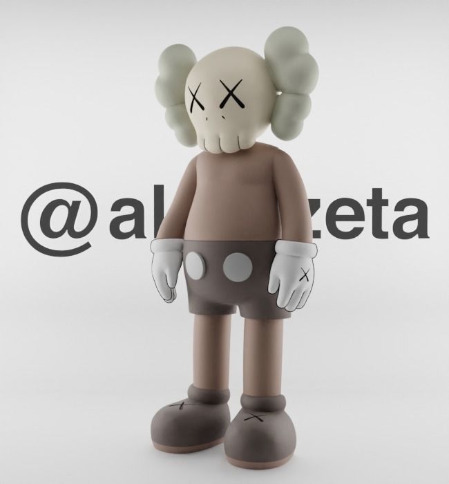 Kaws Jibbitz Charm Companion for Print 3D print model_4