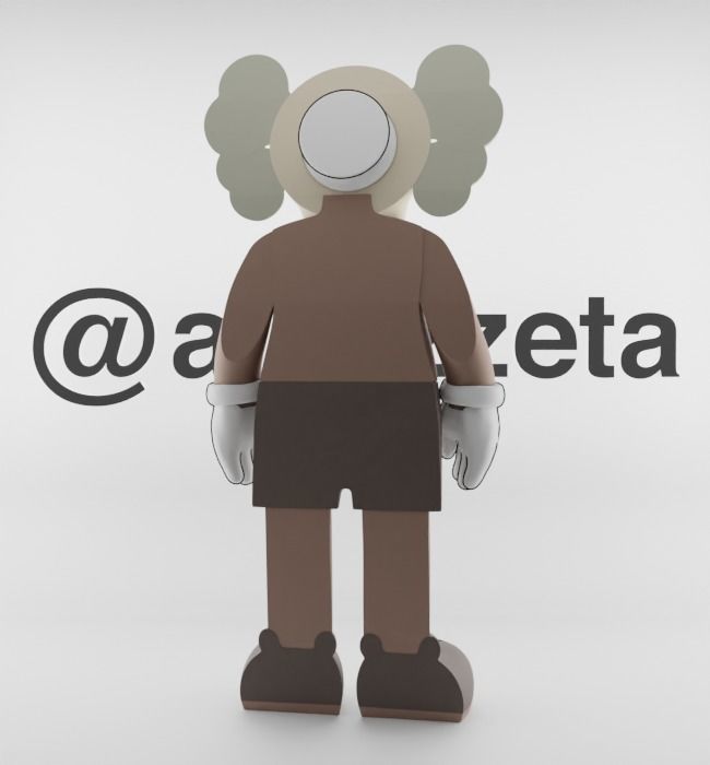 Kaws Jibbitz Charm Companion for Print 3D print model_20