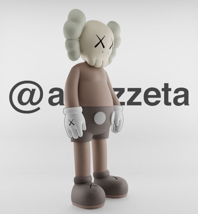 Kaws Jibbitz Charm Companion for Print 3D print model_32