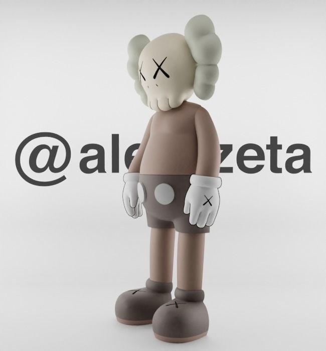 Kaws Jibbitz Charm Companion for Print 3D print model_6
