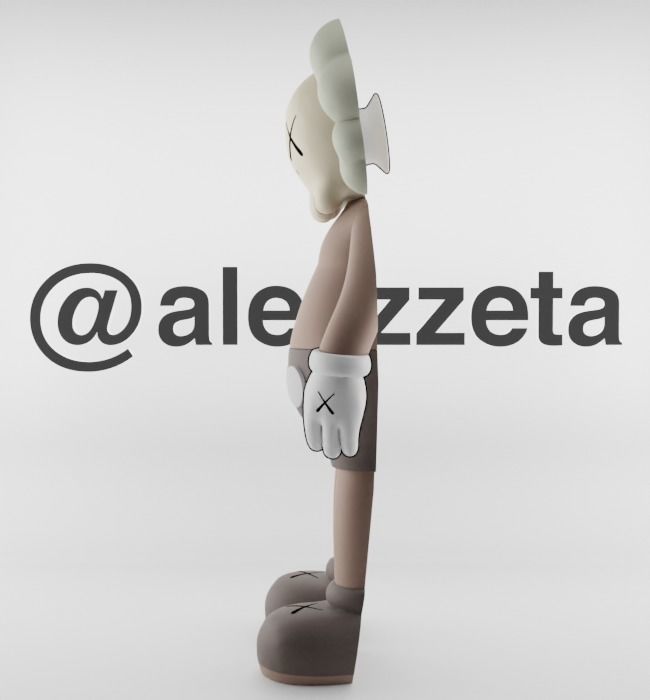 Kaws Jibbitz Charm Companion for Print 3D print model_10