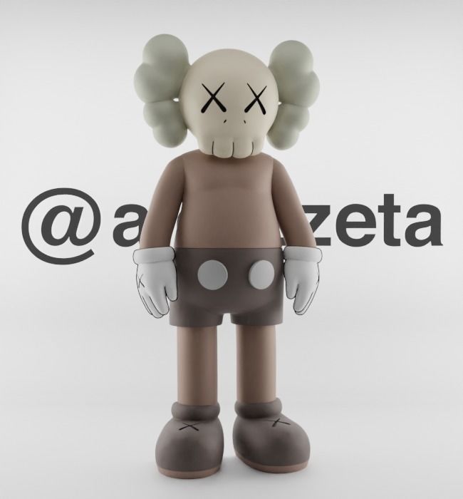 Kaws Jibbitz Charm Companion for Print 3D print model_36