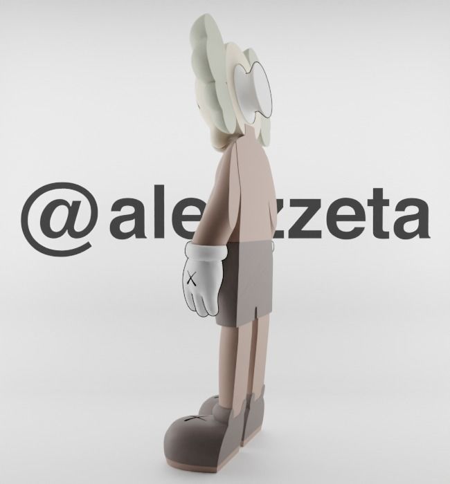 Kaws Jibbitz Charm Companion for Print 3D print model_12