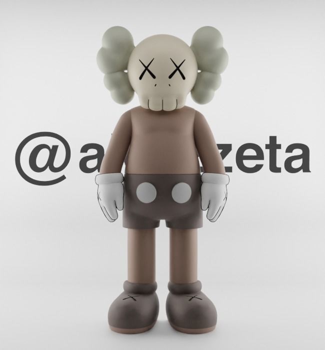 Kaws Jibbitz Charm Companion for Print 3D print model_1