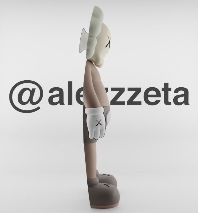 Kaws Jibbitz Charm Companion for Print 3D print model_28