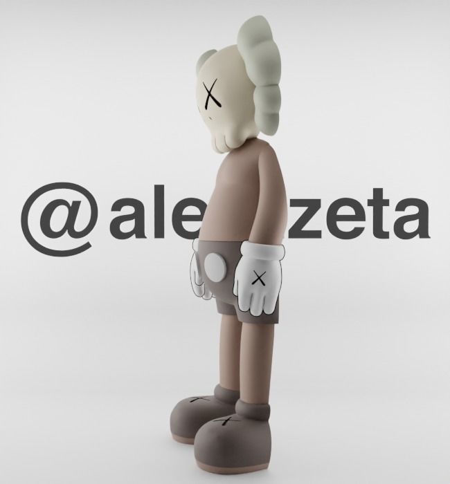 Kaws Jibbitz Charm Companion for Print 3D print model_8