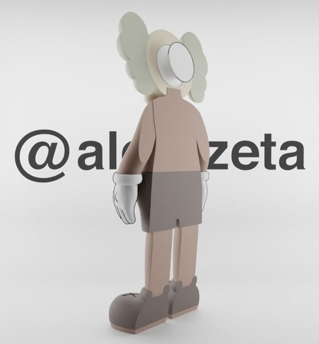 Kaws Jibbitz Charm Companion for Print 3D print model_14