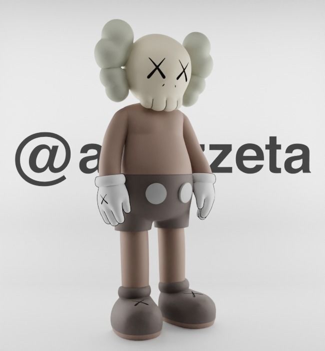 Kaws Jibbitz Charm Companion for Print 3D print model_34