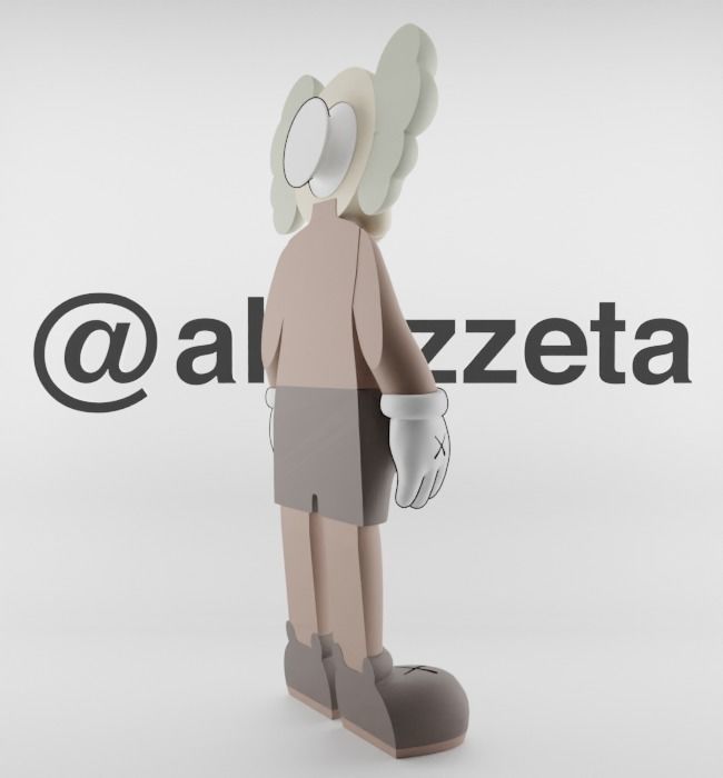Kaws Jibbitz Charm Companion for Print 3D print model_25