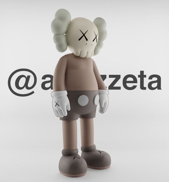 Kaws Jibbitz Charm Companion for Print 3D print model_33