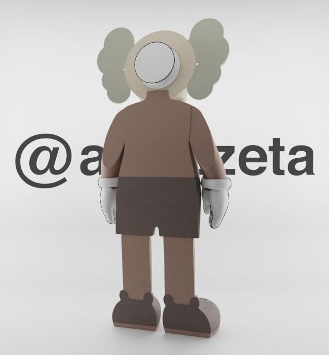 Kaws Jibbitz Charm Companion for Print 3D print model_21