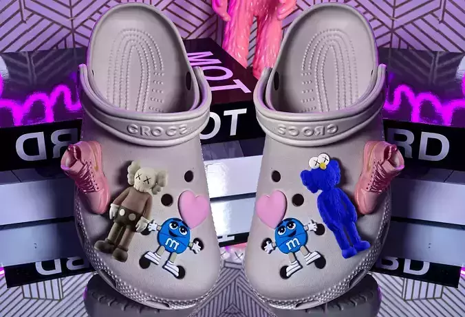 Kaws Jibbitz Charm Companion x BFF for Print 3D print model