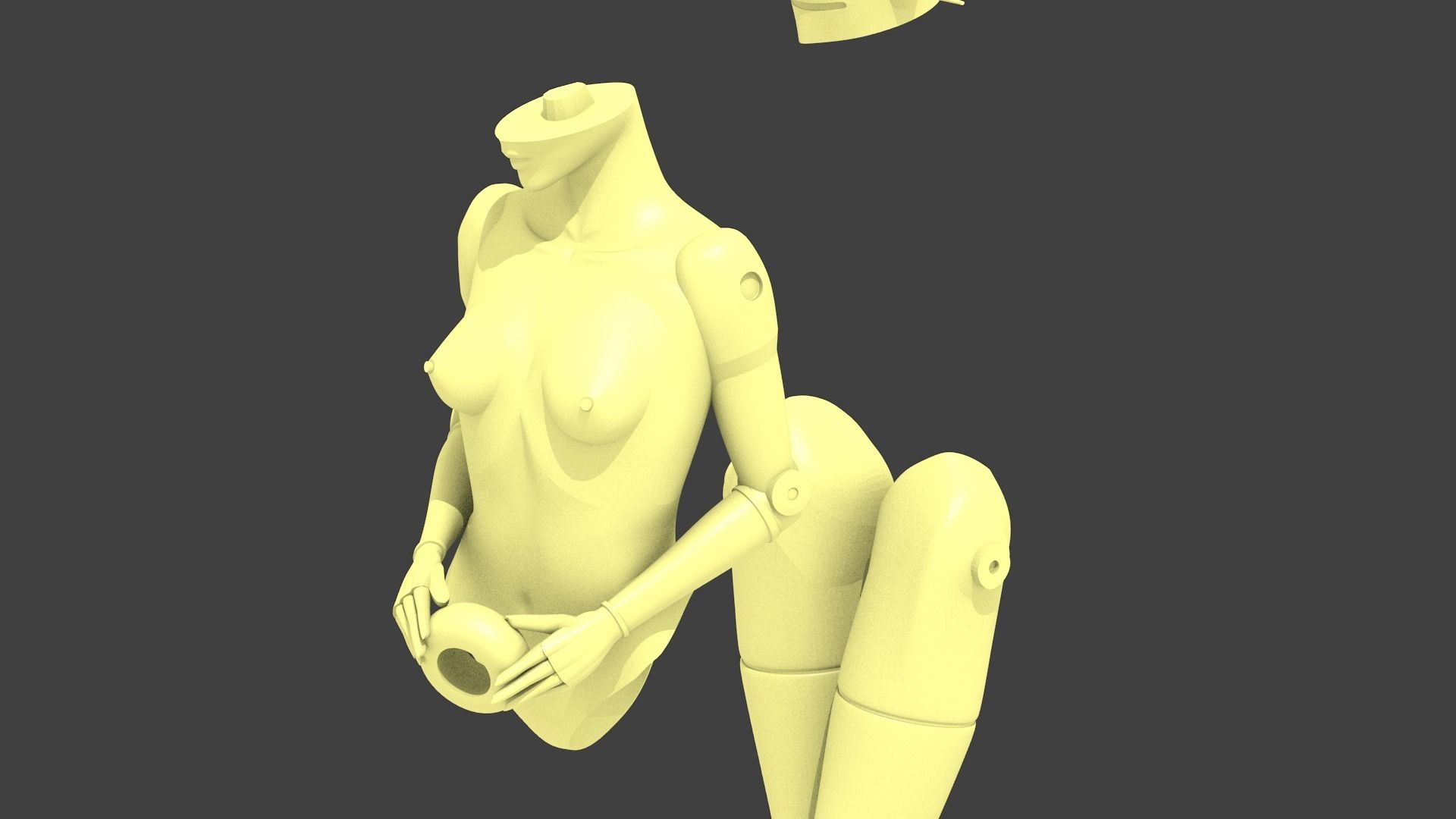 sexy robot 3D print model_12